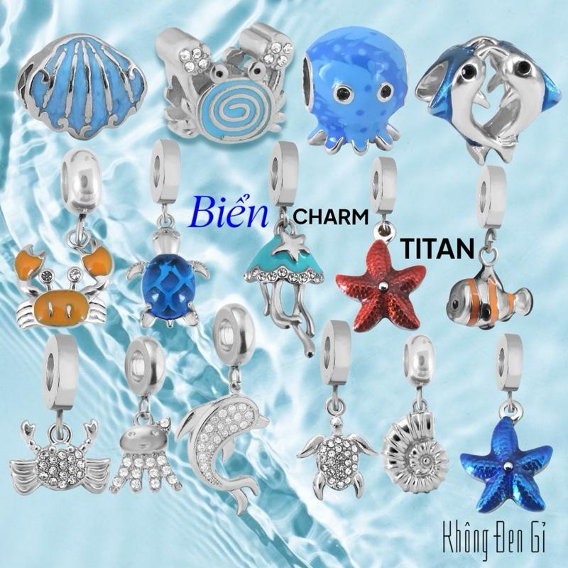 Sea Charm Biển Charm Mặt Dây Chuyền Charm Hạt Charm Xỏ Vòng Tay Pan Nắng…