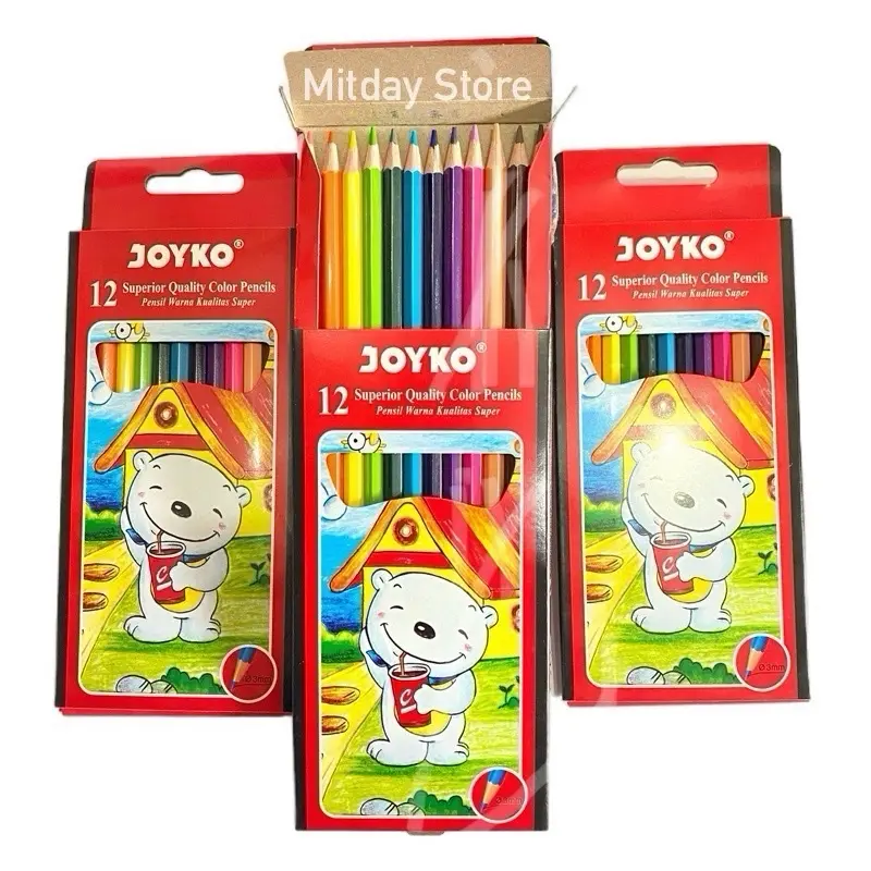 PENSIL WARNA JOYKO PANJANG 12WARNA CP-12PB