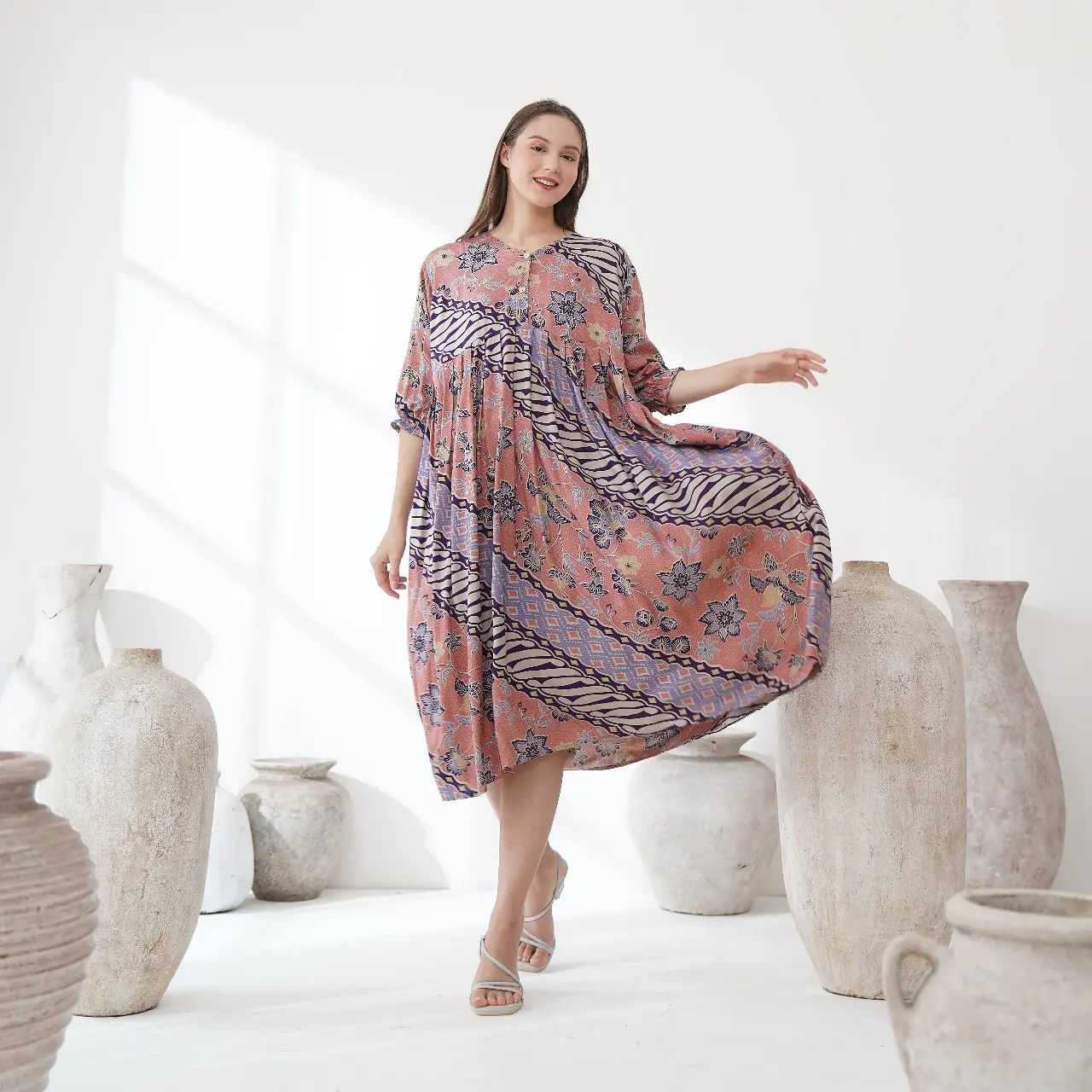 Daster BETARI KANCING Jumbo Homedress By Chandani