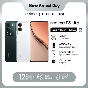 realme P3 Lite 4GB+8GB | 128GB NFC (6300 mAh Battery | 120Hz Screen | 50 MP AI Camera | Ultra Slim Design 7.79mm)