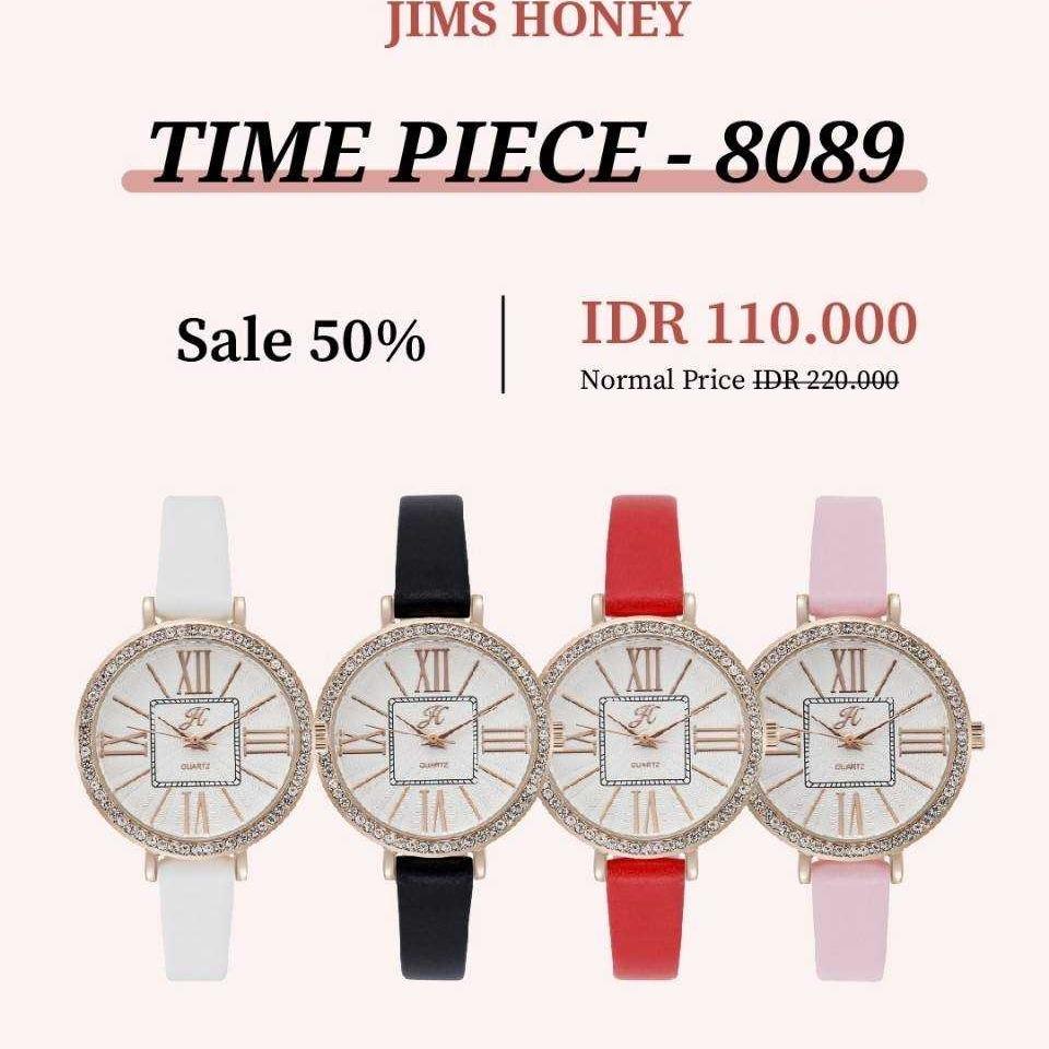 JIMS HONEY JAM TANGAN WANITA JT 8089 (FREE BOX + BATERAI)