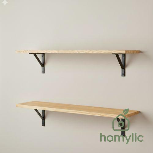 Nataral Rak Jual Rak Dinding Ambalan Kayu Minimalis Industrial Set 2 Pcs | Floating ...