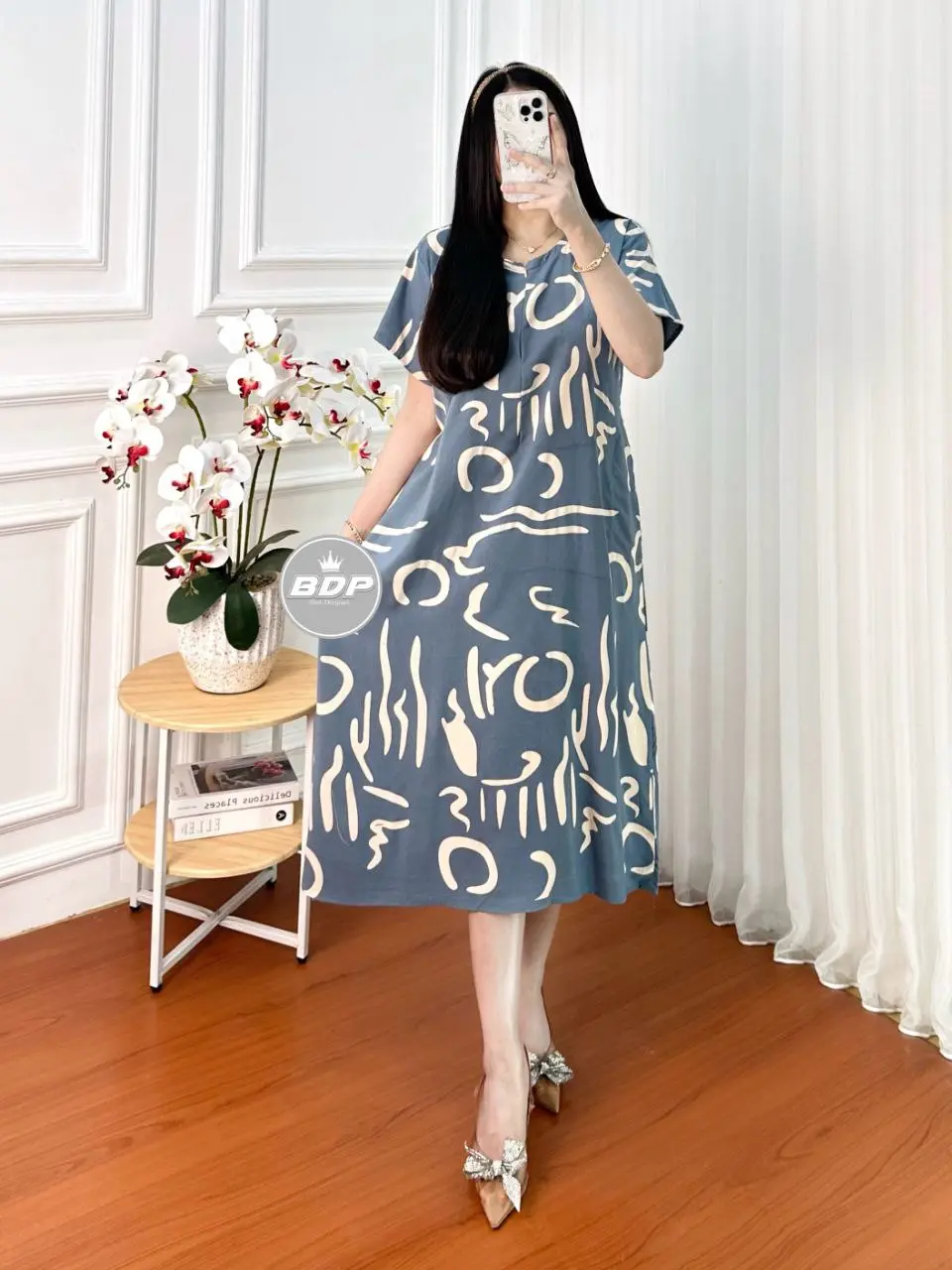 Daster Wanita Kekinian Daster Chibi Viral Busui Resleting Depan Bjau Tidur Daster Lengan Pendek Rayon Bumil Motif Dress Panjang