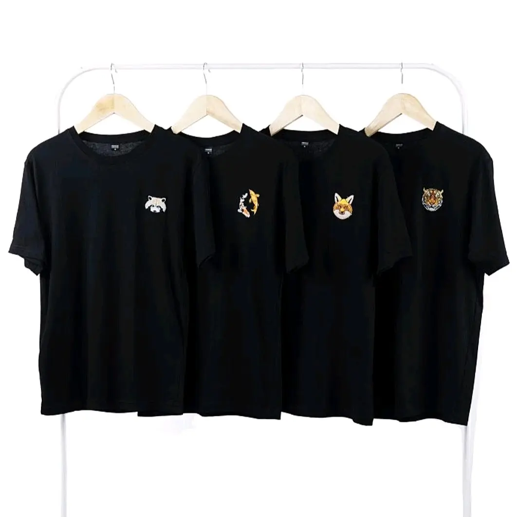 Tshirt bordir motif pattern cotton combed 30s premium