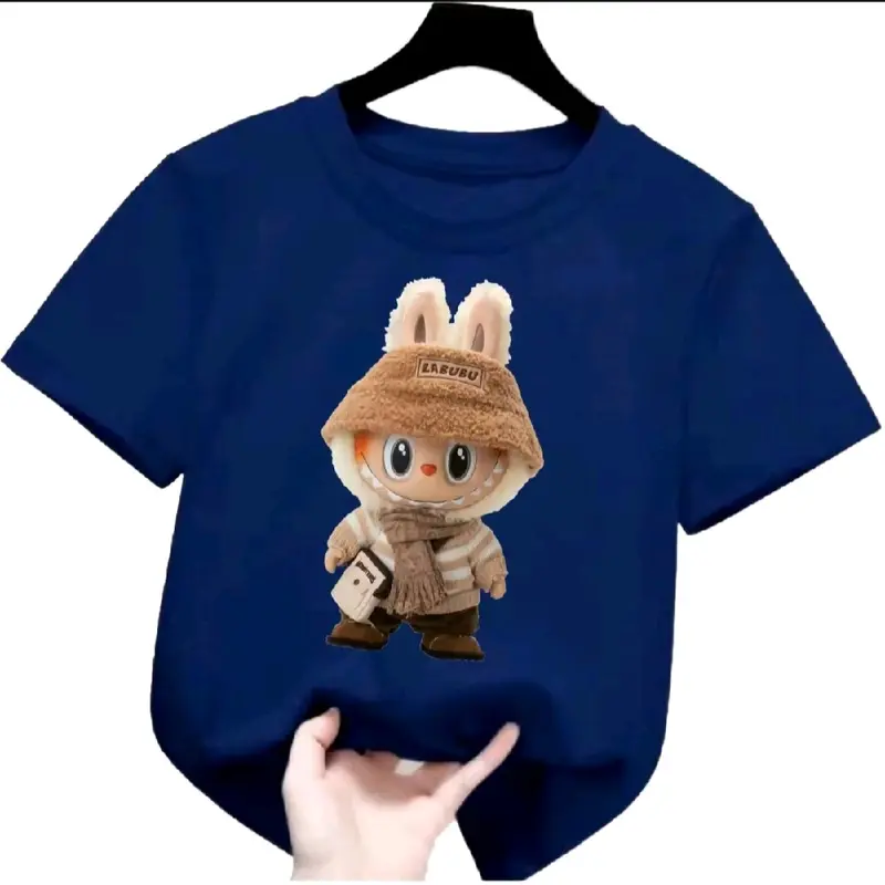 Atasan baju anak perempuan motif labuhu monster 3D 1-12 tahun lengan pendek Fashion Bunda 2