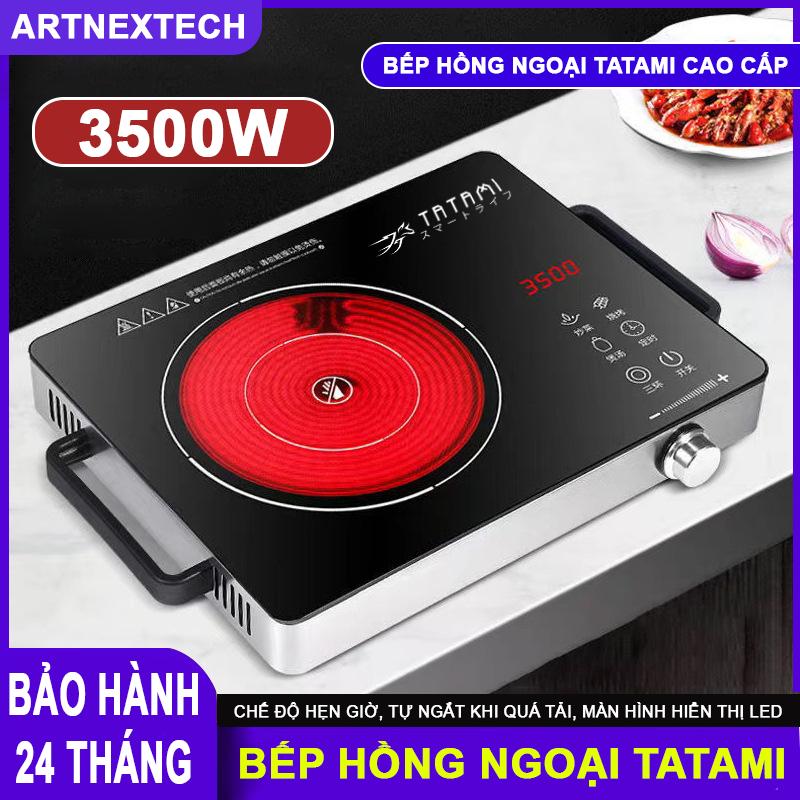   BÁN CHẠY  Bếp Hồng Ngoại TATAMI Nhật Bản Công Suất 3500W Mặt Kính Chịu Lực Nấu Đa Năng Sử Dụng Mọi Loại Nồi Tiết Kiệm Điện Bảo Hành 24 Tháng 