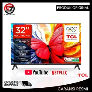 TCL 32V5C TV QLED 32 Inch Smart TV Google TV - 2K FHD - HDR 10 - Multiple Eye Care - QLED TV - 32V5