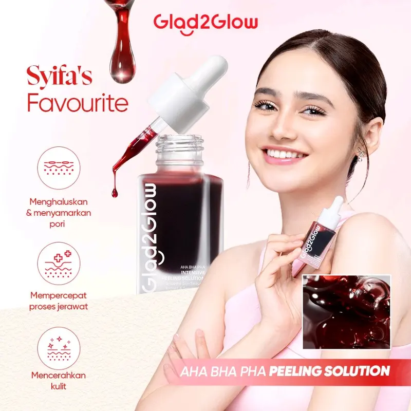LANGSUNG KIRIM GLAD2GLOW PEELING SERUM | GLAD2GLOW AHA BHA PHA INTENSIVE PEELING SOLUTION 3