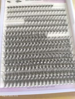 Product Review of European and American Thick Large Displacement 280 Clusters D Curved DIY Eyelash Segmented Single Cluster Grafting False Eyelashes from D**a 0