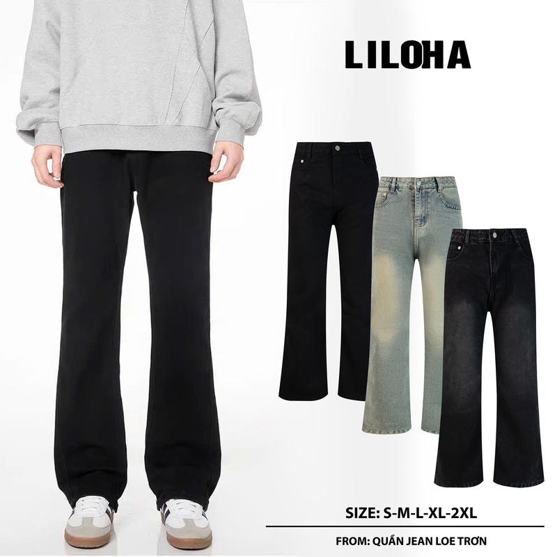 QUẦN JEAN TRƠN LOE NHẸ LILOHA WASH NHIỀU MÀU_Quần Jean Menswear Q3