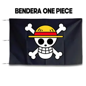 Bendera One Piece Luffy Viral - Warna Hitam