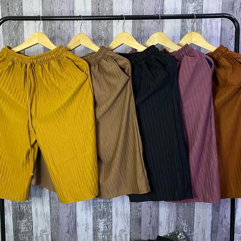 Paket Hemat 100k Dapat 5 Pcs kulot Hornet Premium 7/8 Celana Wanita Pendek Dewasa elastic waist Regular  Shorts Tebal Standar Karet Casual Basic Nyaman High Scuba 2