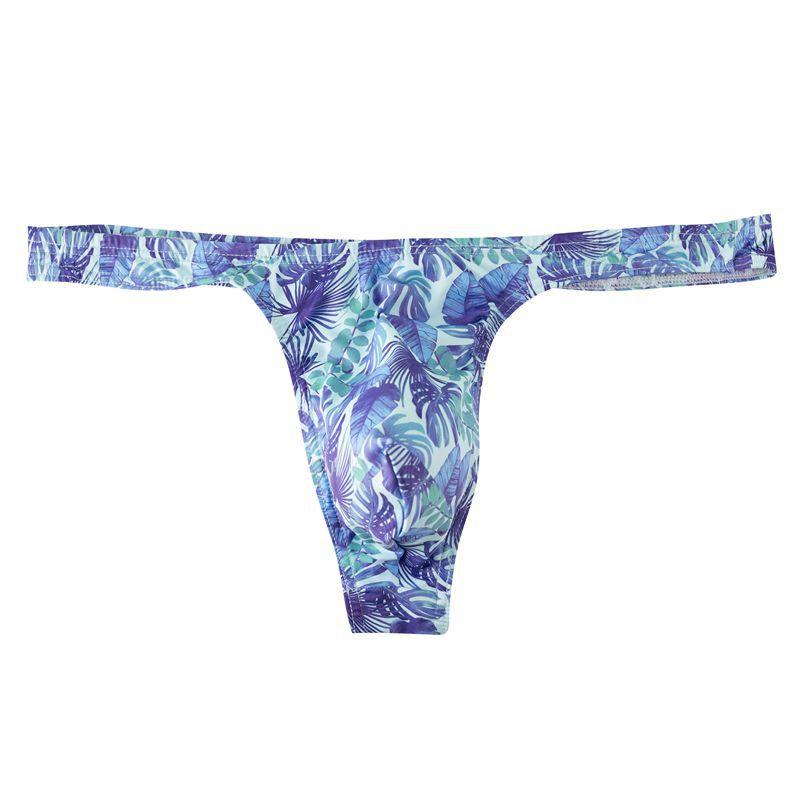 Product Introduction of Breathable Men Thongs Underwear Jockstrap Print Men's Bikini T-back Lingerie Men Innerwear 4