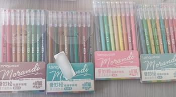Product Review of 9 PCS Gel pen set colors/ Colorful pulpen warna cute morandi Tinta Stationery Tipe UK tipe  x  kertas from K**♪ 0