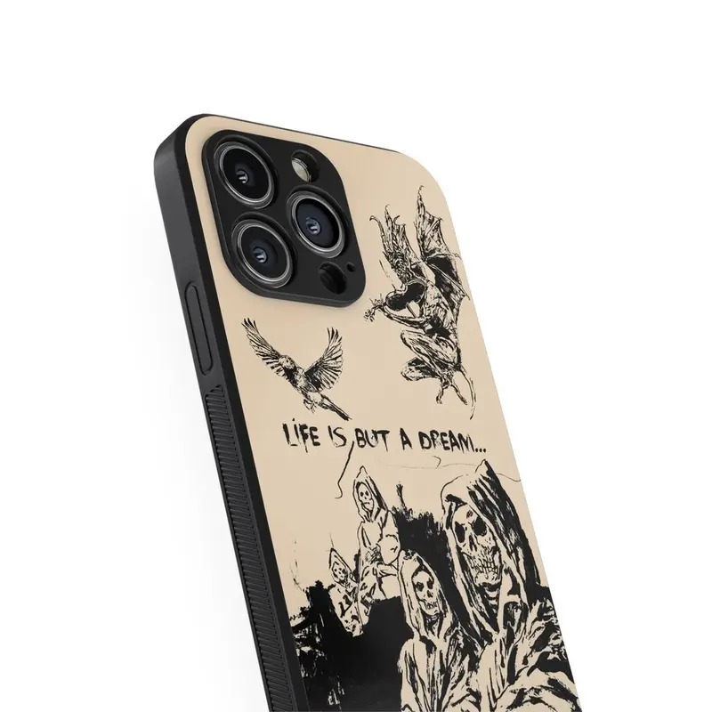 Softcase Aveng*d *venfold A7x Life but is a Dream Untuk IPH*NE dan ANDR*ID Softcase Kaca Flipper Casing 7