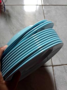 Product Review of Promo 1 Lusin Piring Melamin Asli SNI Model Bulat Besar Dan Tahan Panas from m**a s**🧕 0