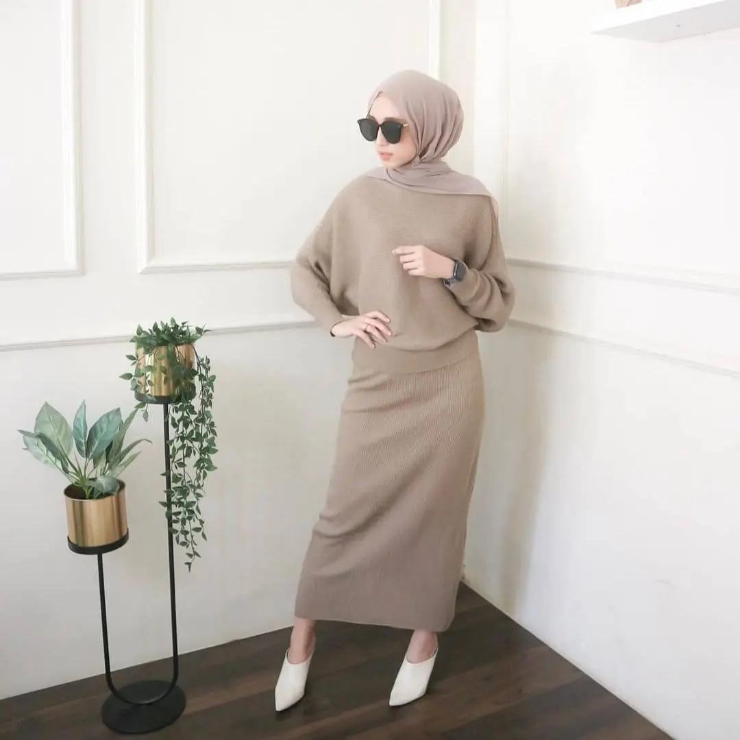 Setelan rajut oversize knit set Tokotin