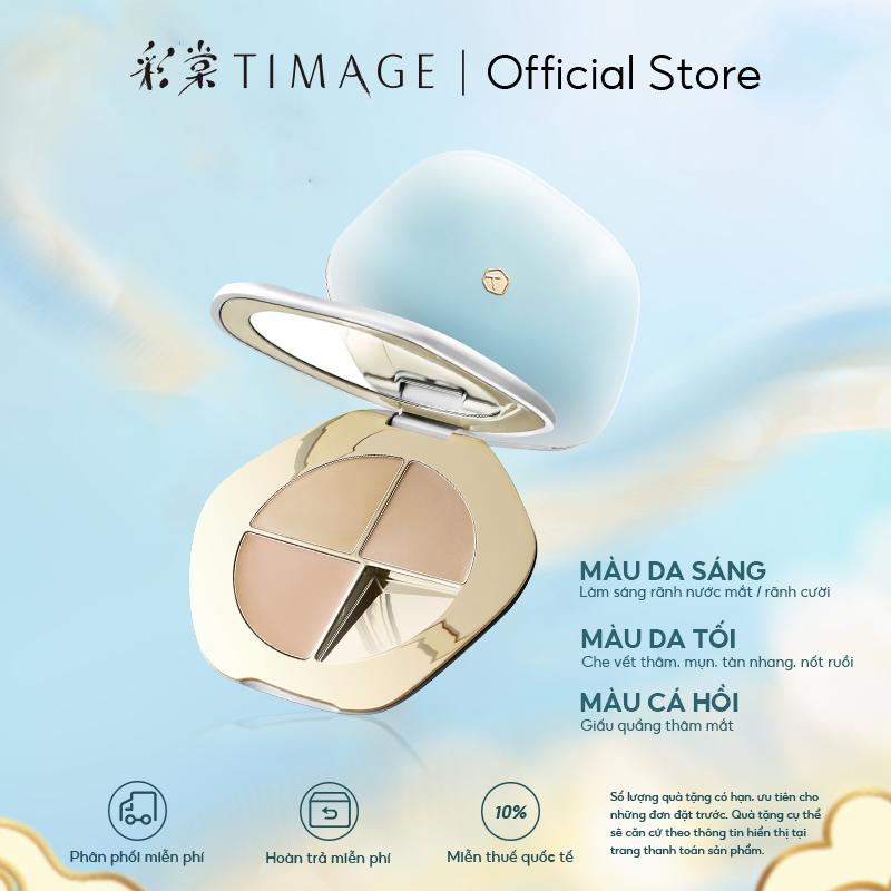  Bảng concealer 3 màu TIMAGE giúp che mọi khuyết điểm từ nhẹ đến đậm: thâm mụn quầng mắt rãnh cười. Chất kem mềm dễ tán bằng cọ hoặc tay phù hợp cả người mới trang điểm. Dung lượng 5g.  Hàng chính hãng  