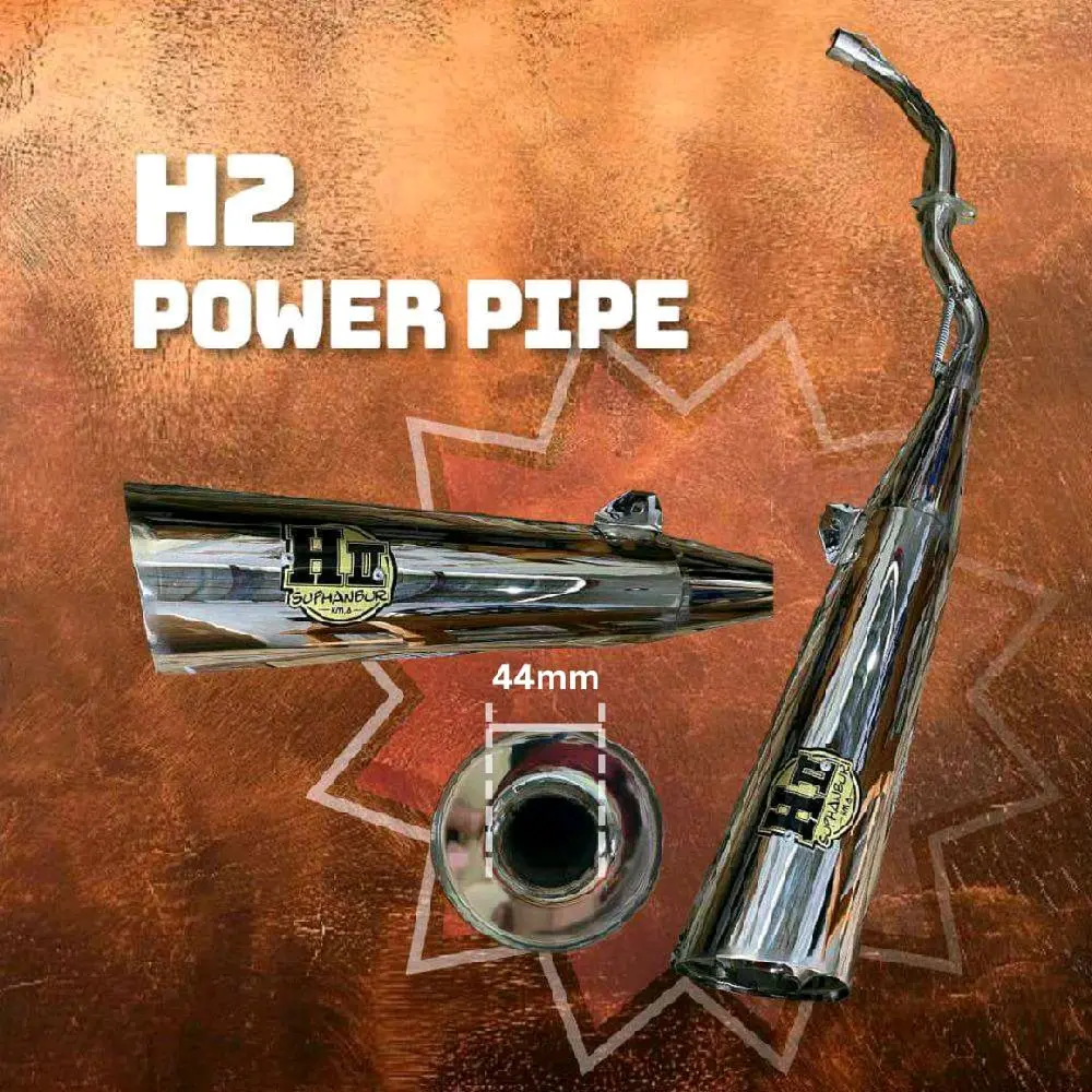 H2 Powerpipe for Wave 100/110, Wave 100r, Sym 100/110, Rusi 100/110 ...