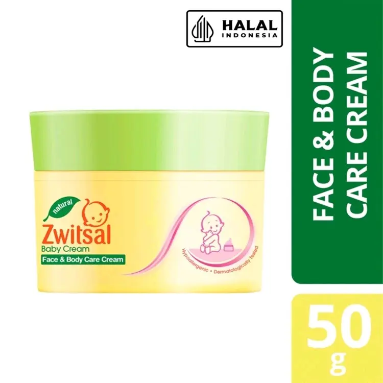 ZWITSAL BABY FACE AND BODY CARE CREAM - CHAMOMILE & VITAMIN E 50 G Bayi zw its Floral Antiseptik 0