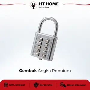 Gembok Angka Password HT Hardware Kombinasi 6/8/10 Digit 30-40mm