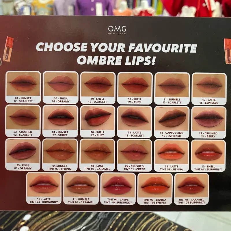 Lip Cream Omg Paling Viral Shade Lengkap 8