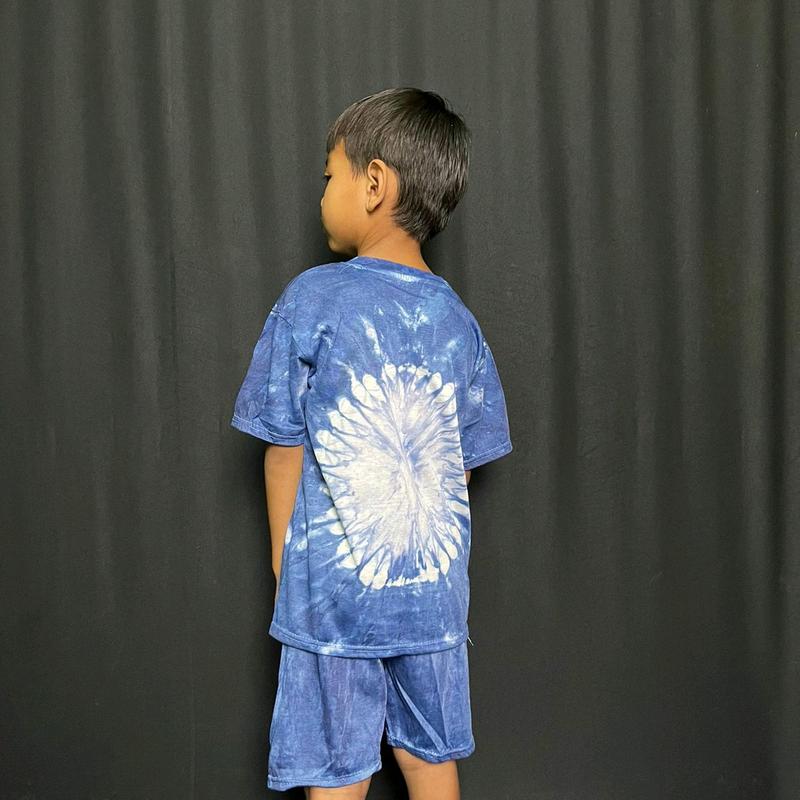 Setelan Kaos Batik Anak Jogja Murah Cap Orang-Orangan Celana Motif 2