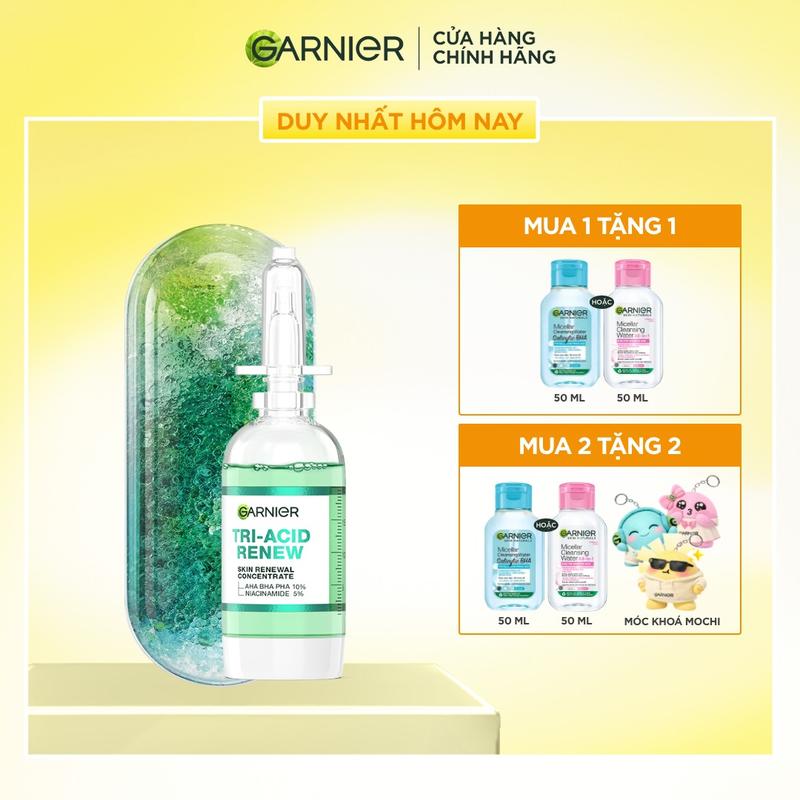 Serum thế hệ mới 15% giúp da trông sáng hơn láng hơn khỏe hơn - Garnier Tri-Acid Serum 20ml
