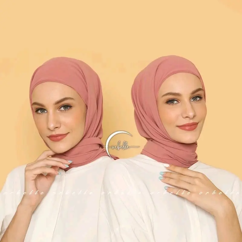 Kerudung Segitiga Instan Inner 2 Layer 120x120 Ceruty Babydoll ByGaffiDhay - Nyaman, Pashmina, Jilbab, Variasi 1