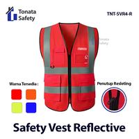 Gambar Rompi Safety Proyek Reflective Tonata / Rompi Proyek / Rompi Kerja Merah dari Tonata Indonesia Kab. Tangerang 1 Tokopedia