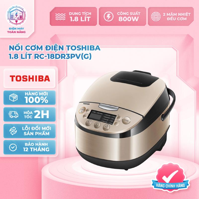 Nồi Cơm Điện Toshiba 1.8 Lít RC-18DR3PV(G)