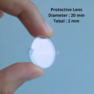 Fotonix Fiber Laser Protective D20 T2 Lensa Pelindung untuk Laser Welding Diameter 20 mm Tebal 2 mm Untuk Tipe Gun SUP 21 23