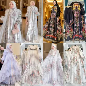 SALE SHELLASAUKIA GAMIS DREES PREMIUM SET HIJAB ORI BY SHELLASAUKIA ALL SIZE DAN JUMBO