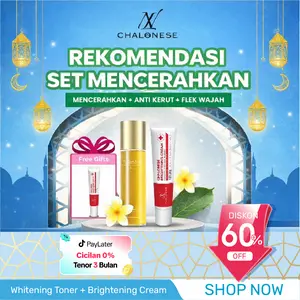 [CHALONESE] REKOMEN PAKET BUNDLING SET 2IN1 (1PC WHITENING+1PC TONER)free 1pcs brightening cream Membantu Mengangkat Sel Kulit Mati dari Wajah dan Membantu Mencerahkan