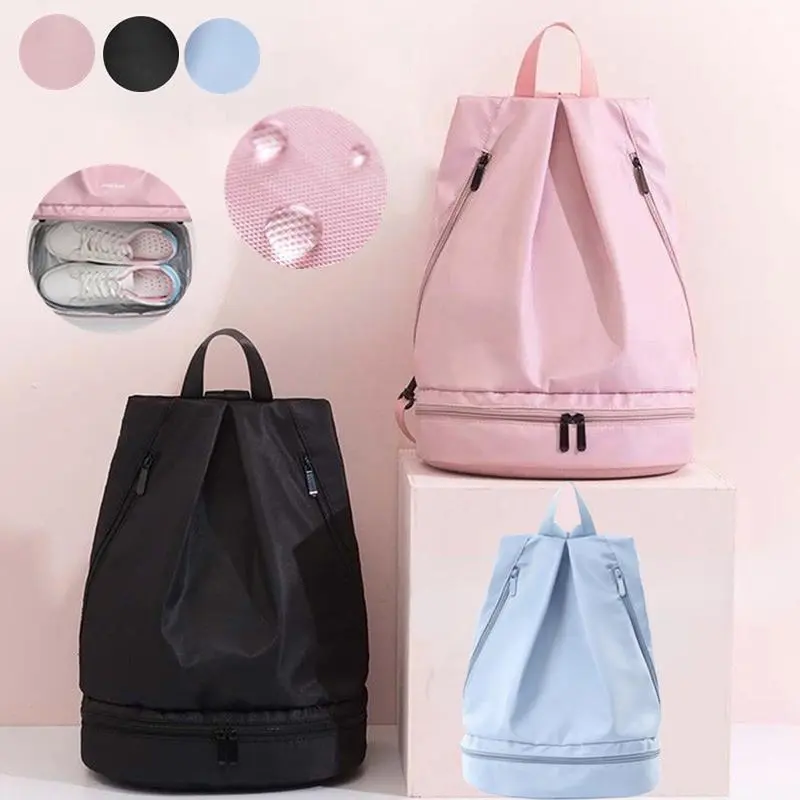 Wet Dry Separation Women's Waterproof Beach Storage Backpack Travel Backpack