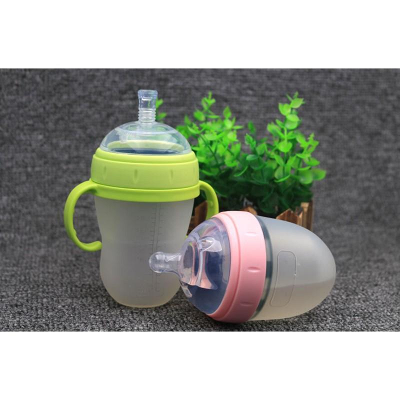 Comotomo-Bộ Ống Hút Uống Nước Thay Thế, Phụ Kiện Bình Sữa Silicon Cho Bé, Cổ Cực Rộng, 7CM 5