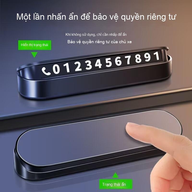 Bảng Số Đỗ Xe, Bảng Số Đỗ Xe Tạm Thời, Đồ Trang Trí Nội Thất Ô Tô, Bảng Điện Thoại Ô Tô Di Chuyển 1