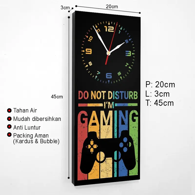 Jam Dinding Gaming Playstations PS Hiasan Dinding Pajangan Kamar Gamers 4