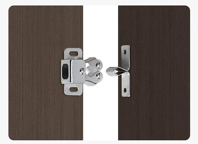 Product Introduction of Cản Cửa Trượt Tủ Quần Áo, Bộ 4 Miếng, Miếng Đệm Bằng Thép Không Gỉ, Phụ Kiện Gia Đình, Vật Liệu Màu Bạc ZQ 7