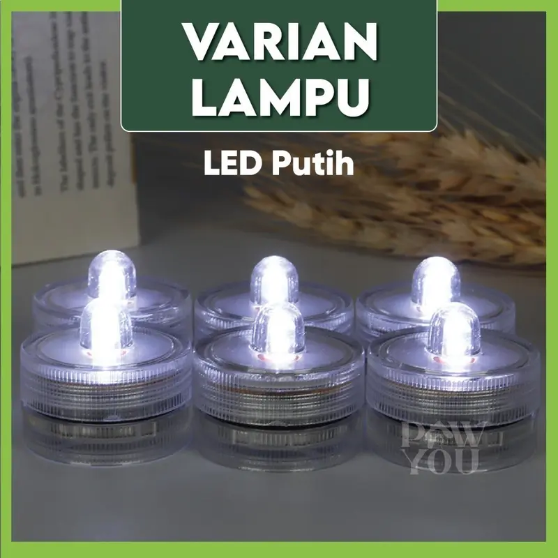 Lampu Mini Aquarium Akrilik LED Tahan Air Dekorasi Ikan Hias Kecil 4