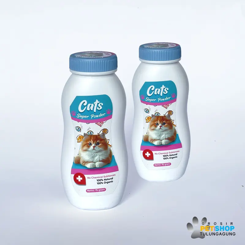 Bedak Kucing Anti Kutu Dan Jamur Super Powder Wangi  75gr 2