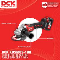 Gambar DCK Cordless Brushless Angle Grinder 4" / Mesin Gerinda Tangan 4 Inch / Gerinda Baterai 4 Inch / Mesin Grinda Baterai 100 mm KDSM03-100 dari DCK Power Tools Indonesia Kota Administrasi Jakarta Barat 4 Tokopedia
