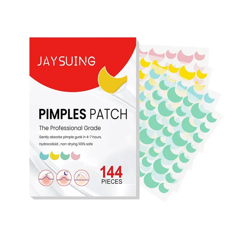 144pcs heart moon shaped acne patches cute acne sticker Tempelan Jerawat Jerawat patch 8