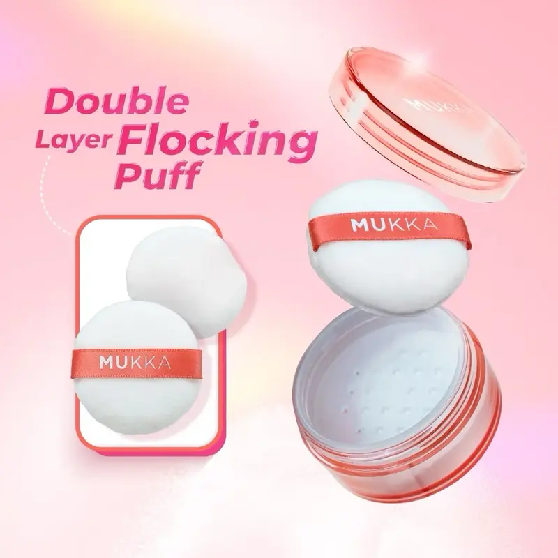 MUKKA - Matte Loose Powder - Bedak Tabur Lembut Ringan Blurry Finish 3
