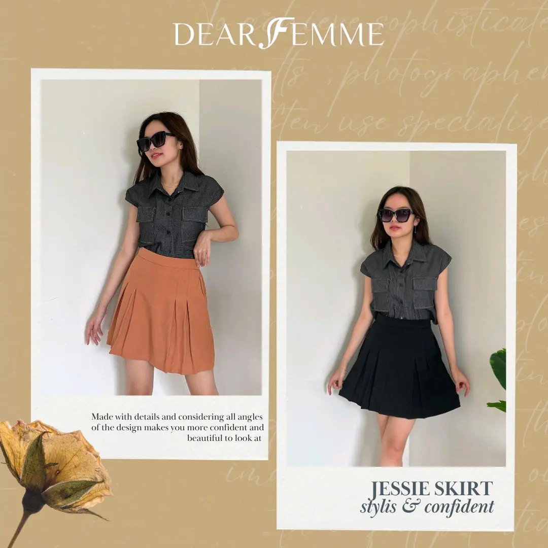 [Dear Femme] Jessie Skirt Pants | Premium Pants Collection | Rok Celana Pendek Wanita Model Korea