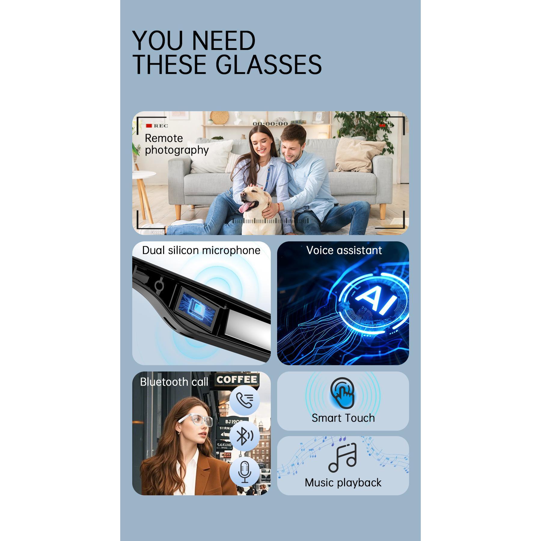Kacamata Pintar V6 Max | Smart Glasses V6 Max
