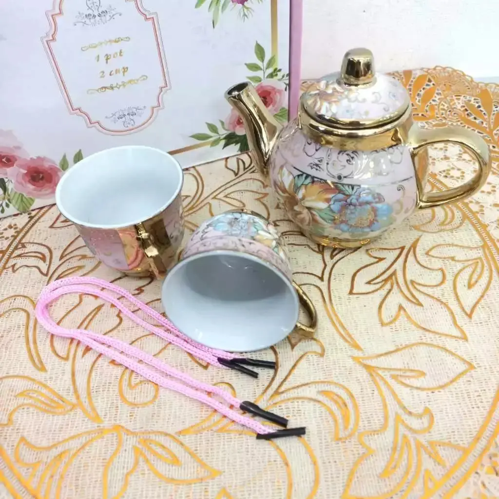 Set Cangkir Teh Tea Pot Keramik European Style Hampers