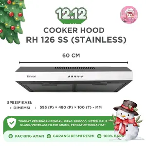 Cooker Hood Rinnai RHS-126 SS Resmi