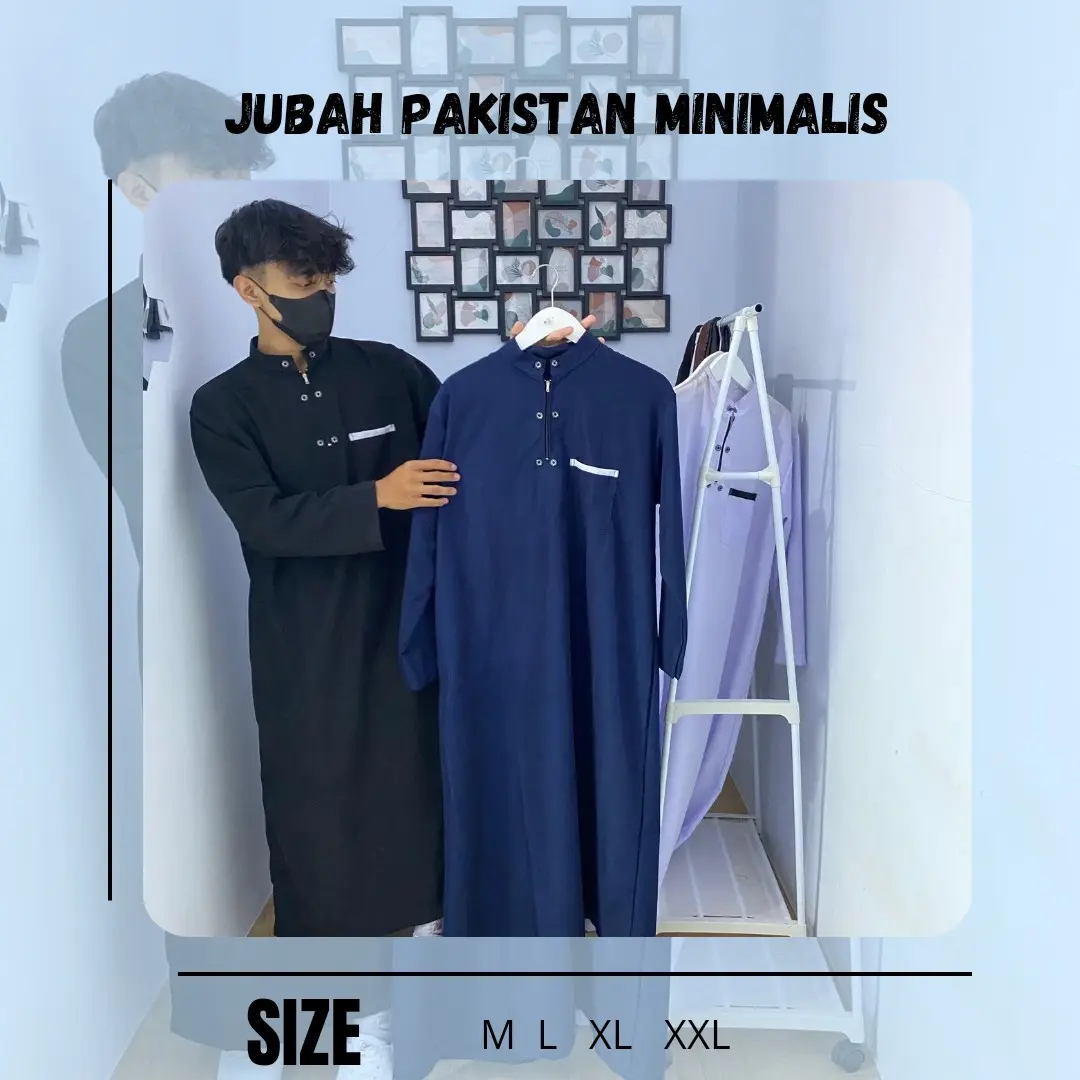 jubah pria muslim pakistan jubah pria dewasa polos baju ramadan Gamis