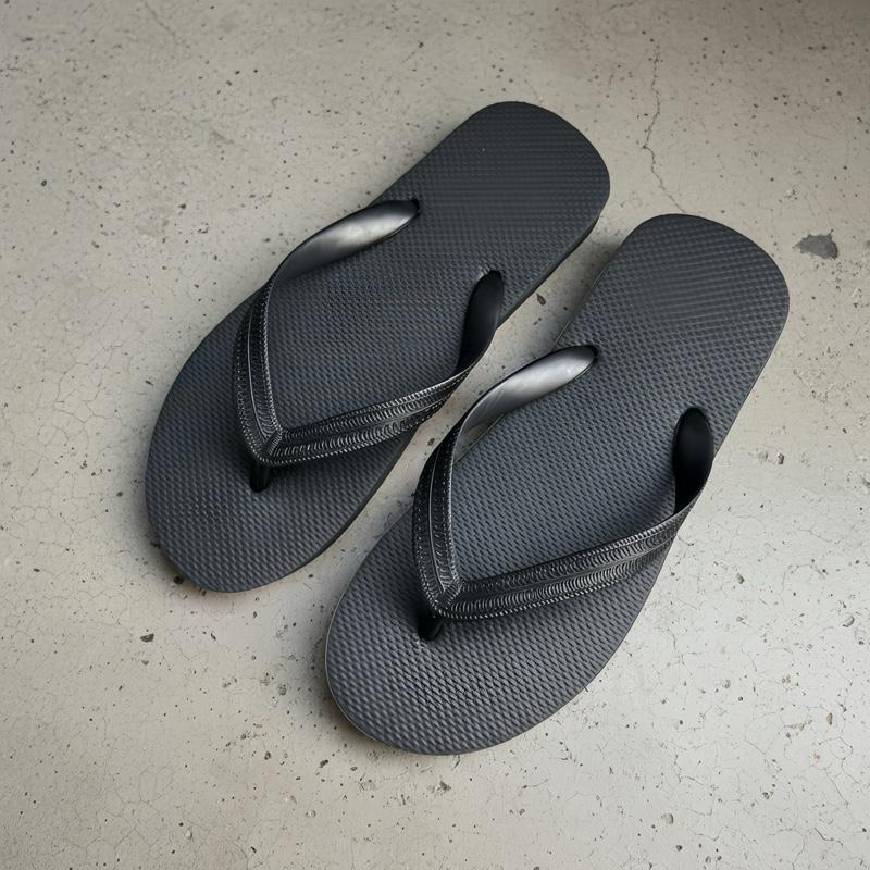 Dép đi Thái Lan full đen trơn ĐẶT TĂNG 1 SIZE size 38-43 đế đúc nguyên khối cao su mềm dẻo đế bằng nam dép giay dep đẹp boy phố cho mọi trang phục